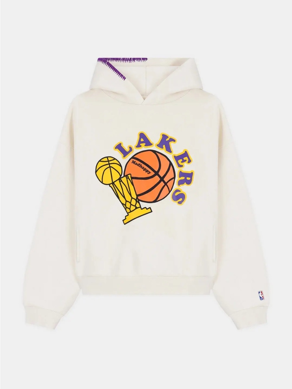 Madhappy x Lakers Rare Basketball Side Pocket Heritage Hoodie Size Extra Large